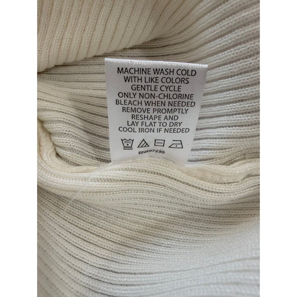 Fashion Nova Laura Ribbed Sweater Midi Dress Ivory Size XL New With Tags - Picture 10 of 10